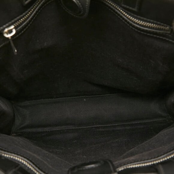 GUCCI Black Leather Tote Bag - Picture 6 of 9